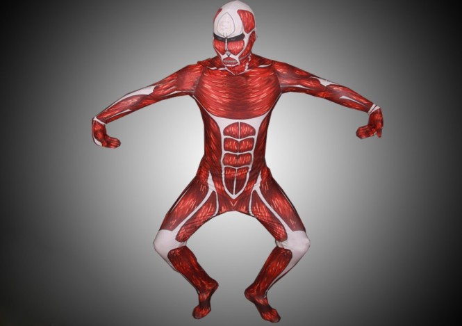 Flesh Muscle Man Lycra Multi-Color Zentai Suit